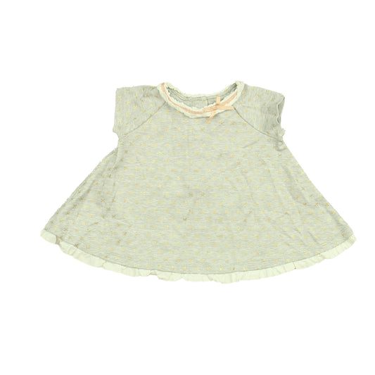 Catherine Malandrino Girls Gray | Gold | Pink Shirt Size: 12 Months Gray | Gold | Pink