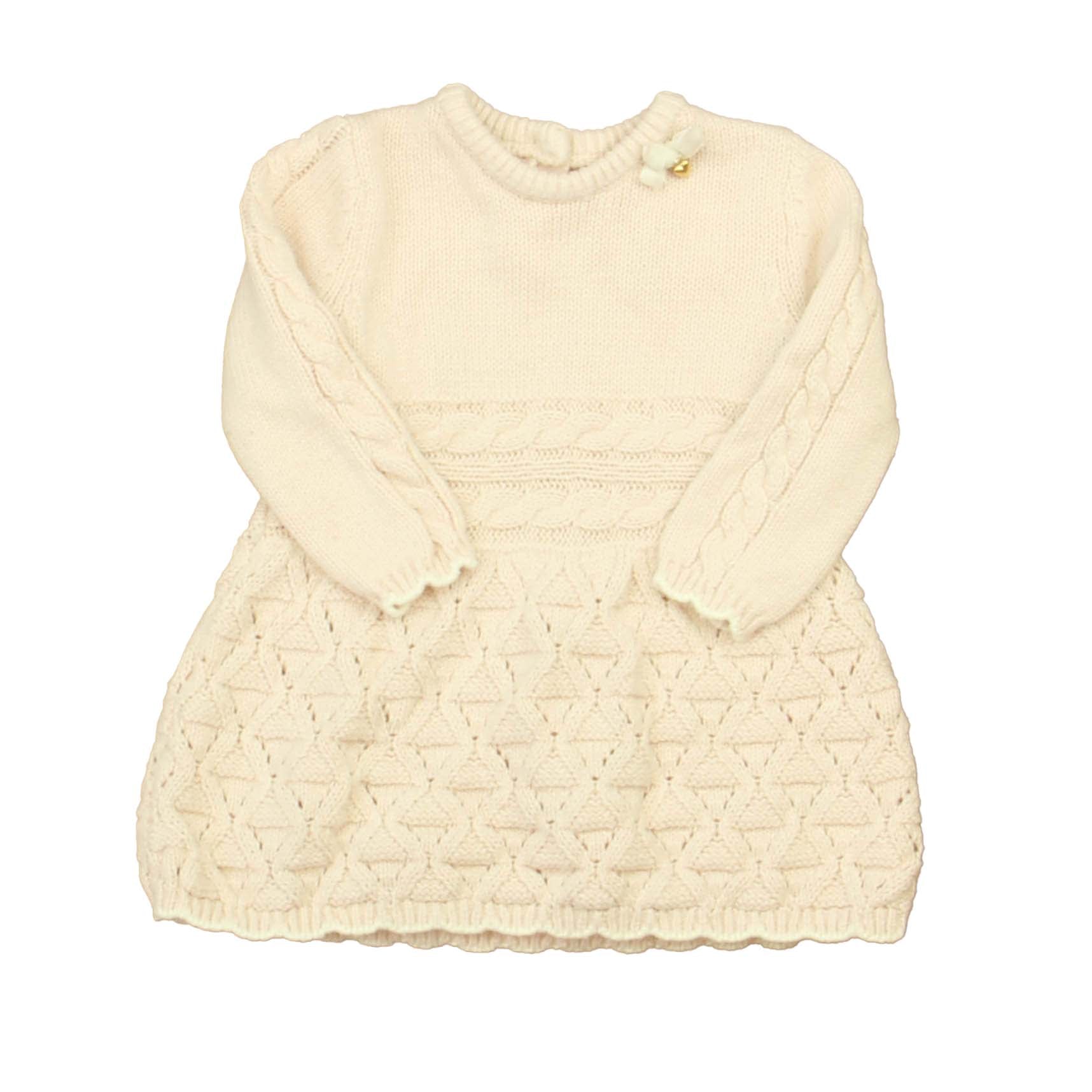 Catherine Malandrino Girls Pink Sweater Dress Size: 3-6 Months Pink