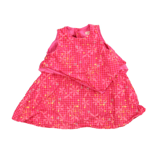 Catimini Girls Pink Dress Size: 6 Months Pink