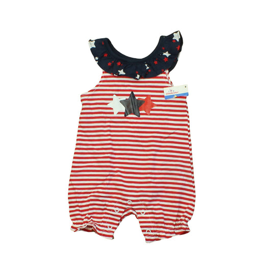 Celebrate Girls Red | White | Stripes Romper Size: 0-3 Months Red | White | Stripes