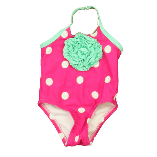 Circo Girls Pink | White | Aqua 1-piece Swimsuit Size: 9 Months Pink | White | Aqua