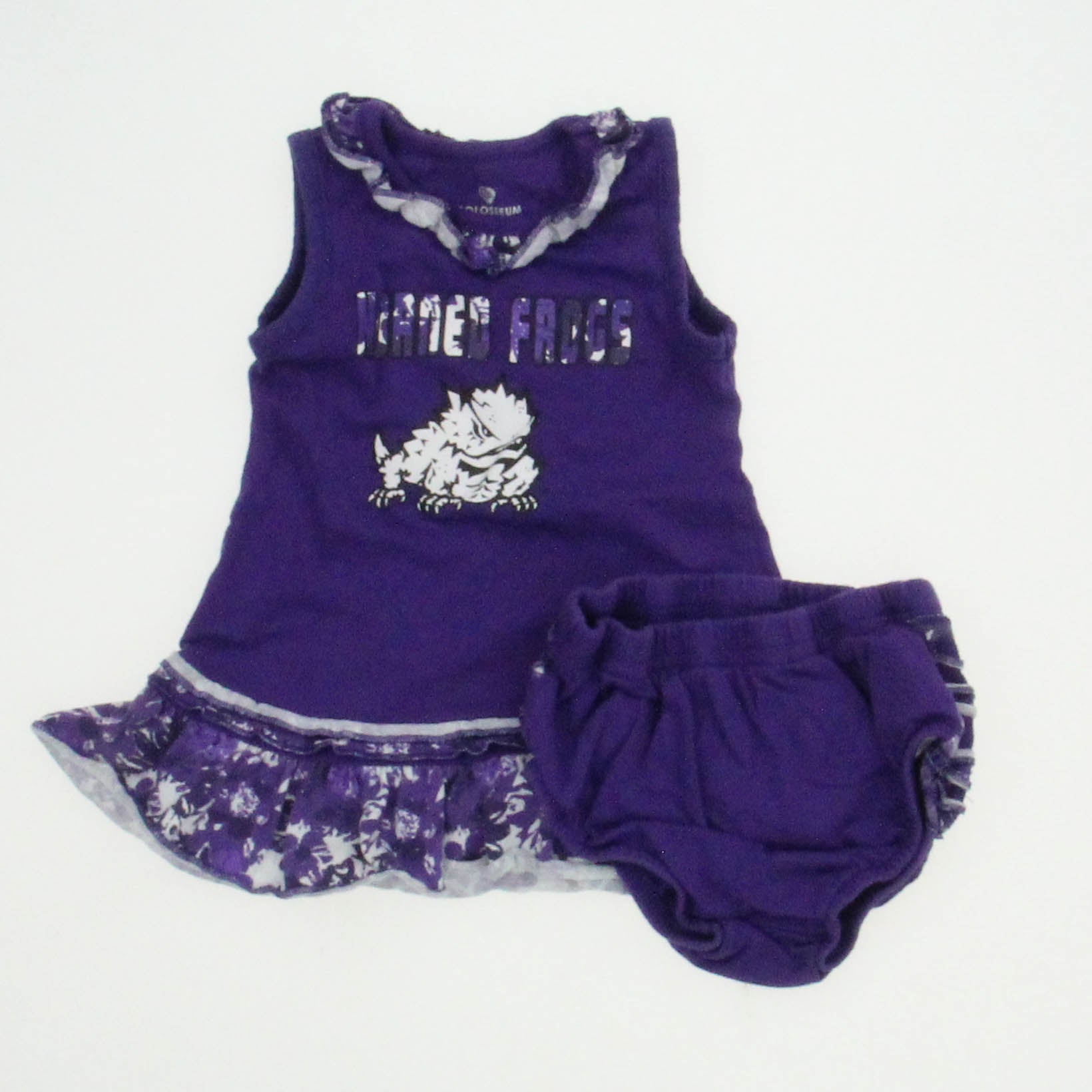 Colosseum Girls Purple | White Dress Size: 3-6 Months Purple | White