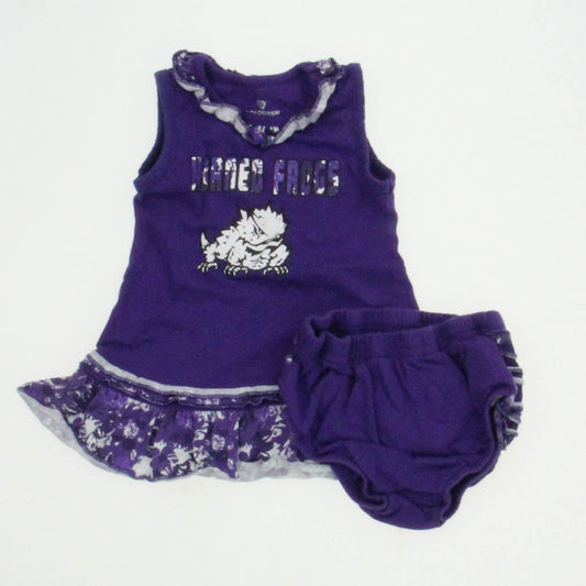 Colosseum Girls Purple | White Dress Size: 3-6 Months Purple | White