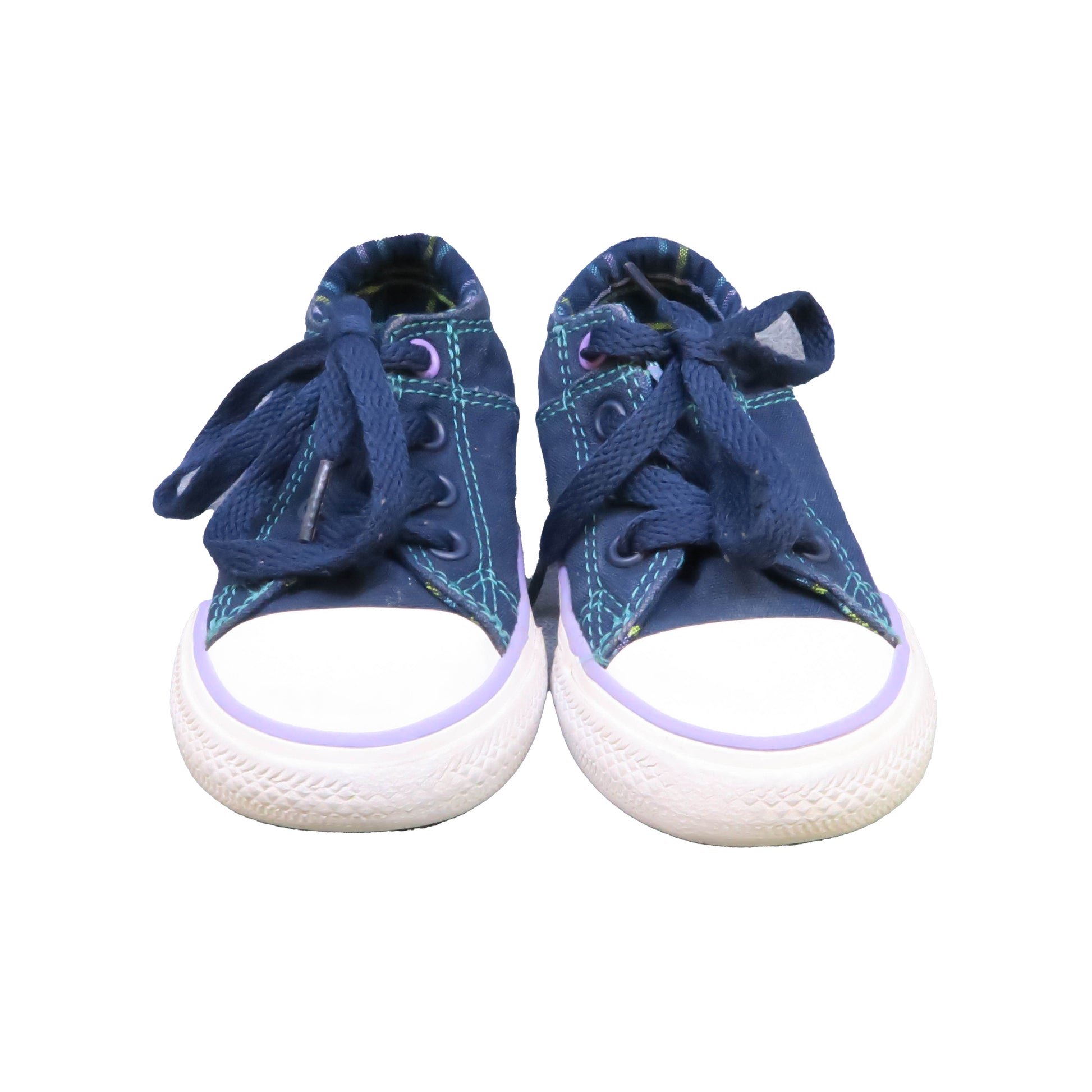Converse Girls Navy | Purple Sneakers Size: 6 Toddler Navy | Purple