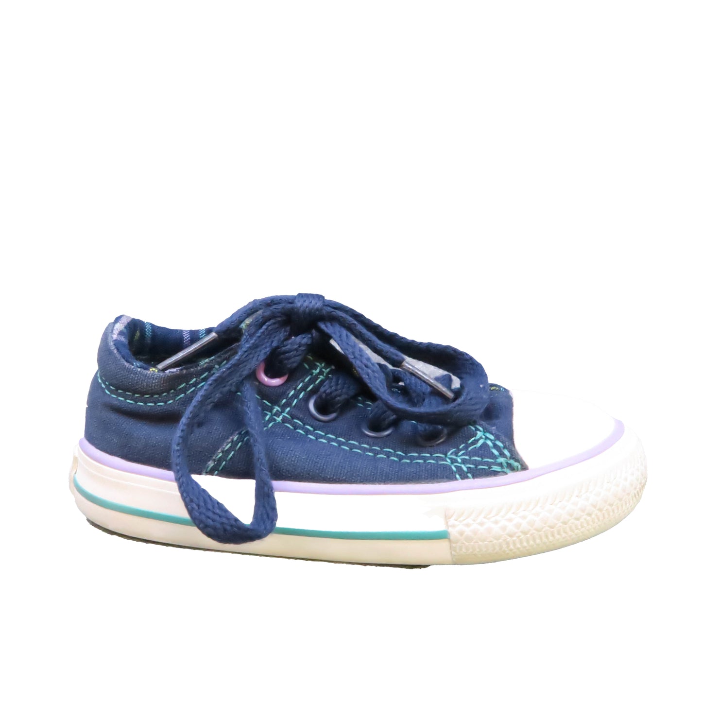 Converse Girls Navy | Purple Sneakers Size: 6 Toddler Navy | Purple