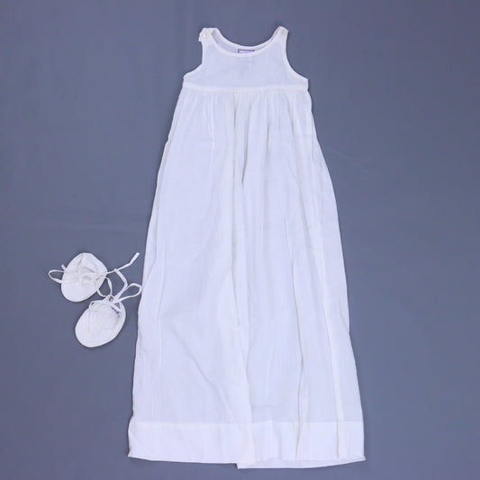 Cornelloki Girls White Dress Size: *12-24 Months White