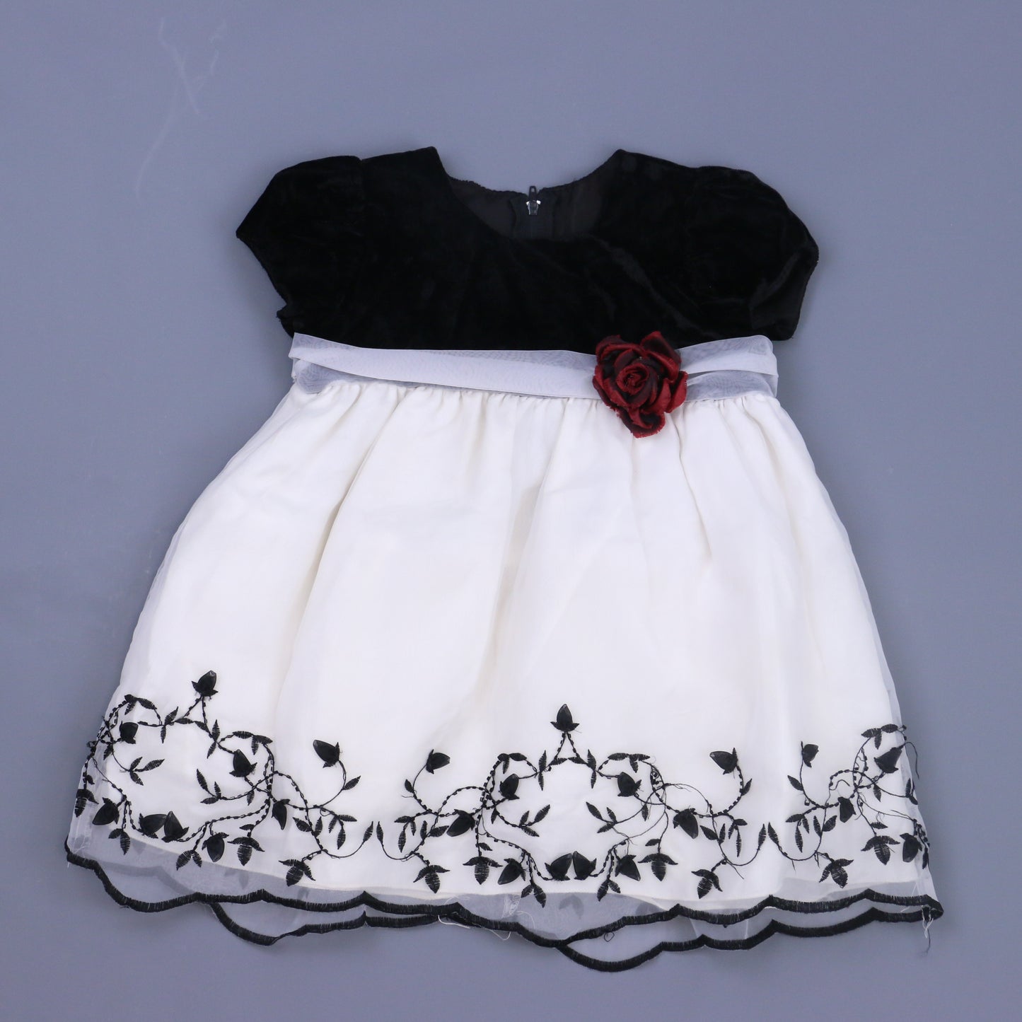 Crayon Kids Girls Black | White Special Occasion Dress Size: 24 Months Black | White