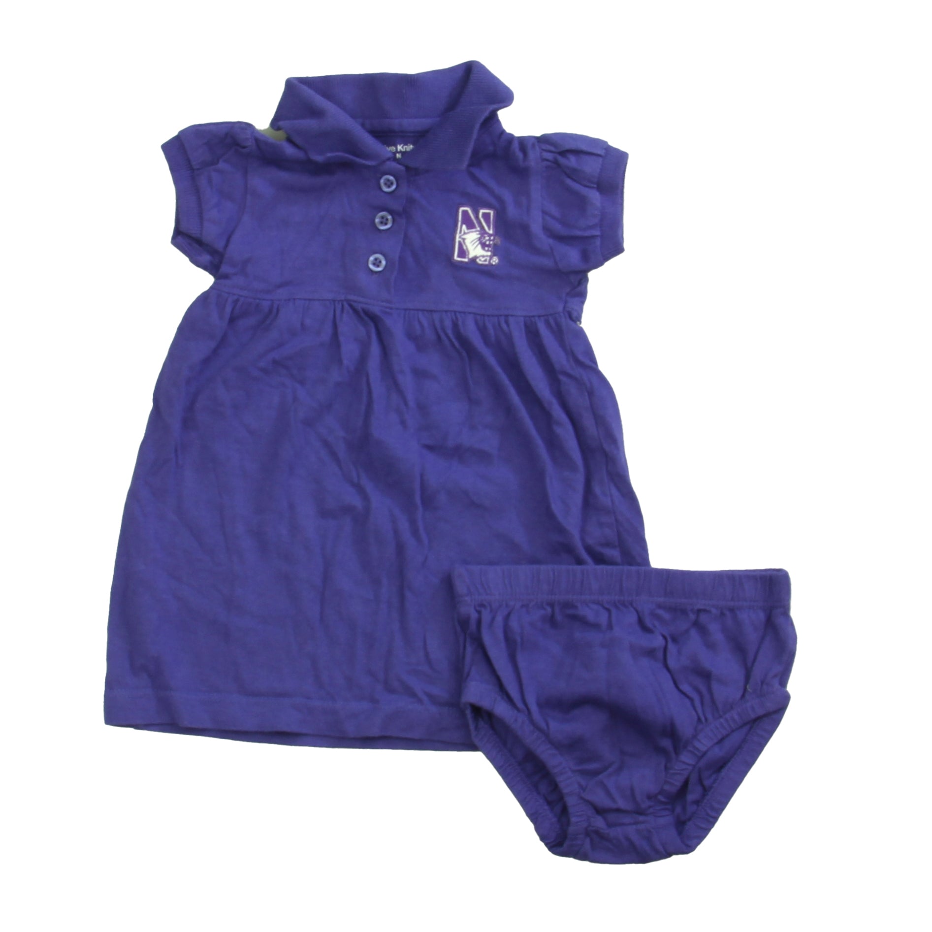 Creative Knitwear Girls Purple | Northwestern Wildcats Dress Size: 3-6 Months Purple | Northwestern Wildcats