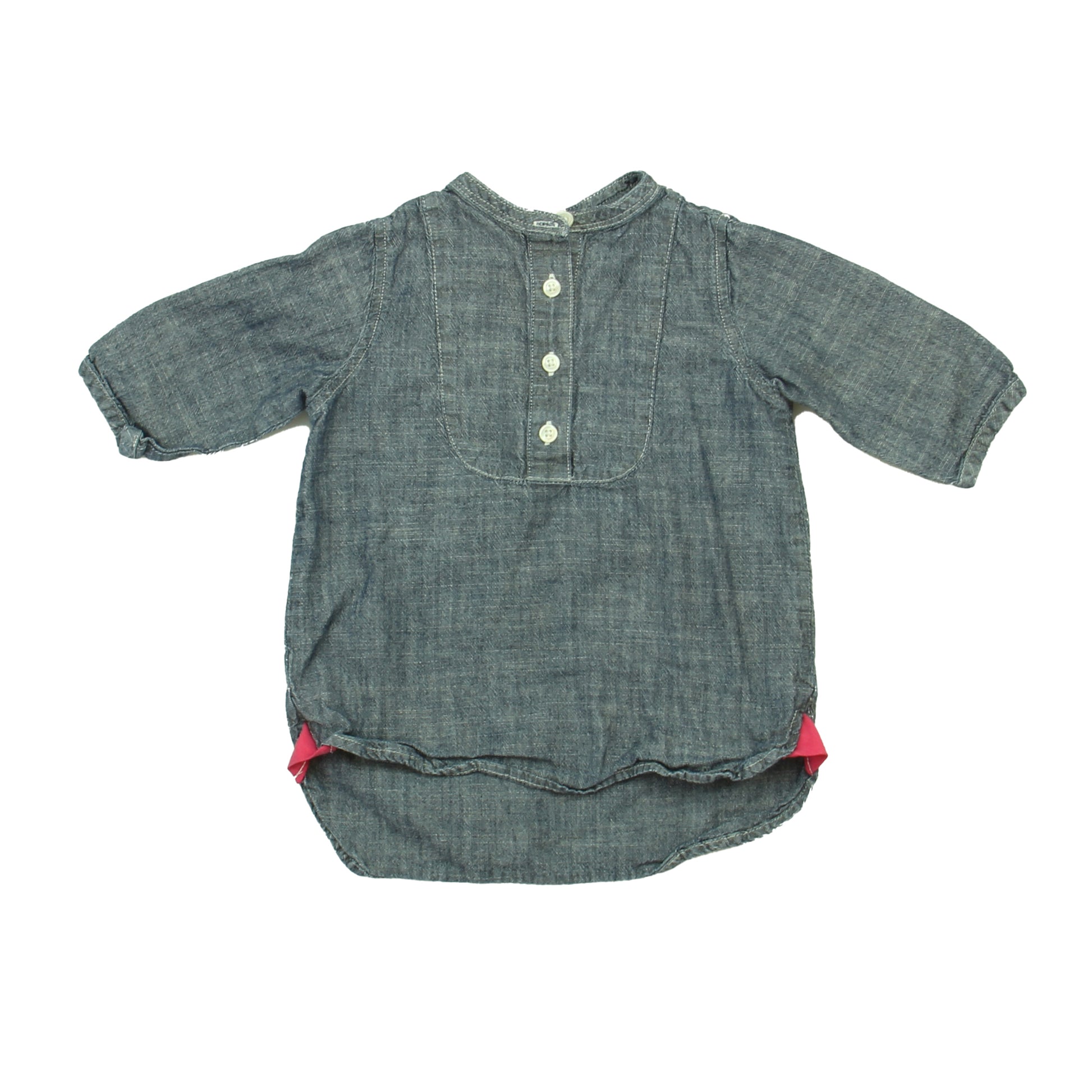 Crewcuts Girls Blue Long Sleeve Shirt Size: 2T Blue