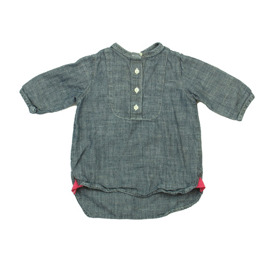 Crewcuts Girls Blue Long Sleeve Shirt Size: 2T Blue
