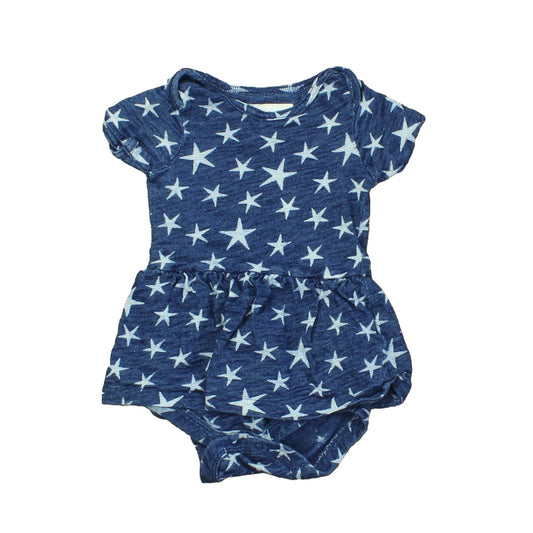 Crewcuts Girls Blue | Stars Romper Size: 3-6 Months