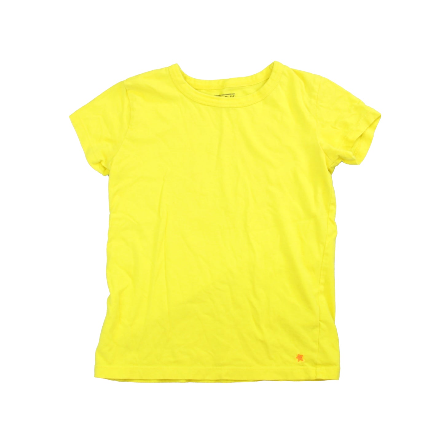 Crewcuts Girls Yellow T-Shirt Size: 6-7 Years