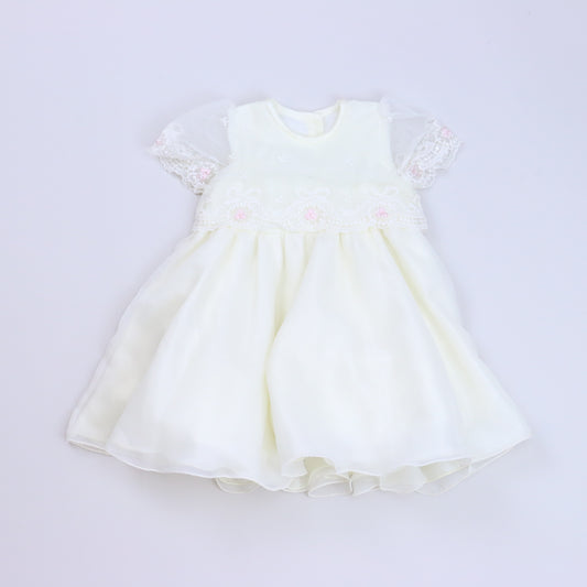 Cucci Bebe Girls Off-White Special Occasion Dress Size: 12 Months Off-White