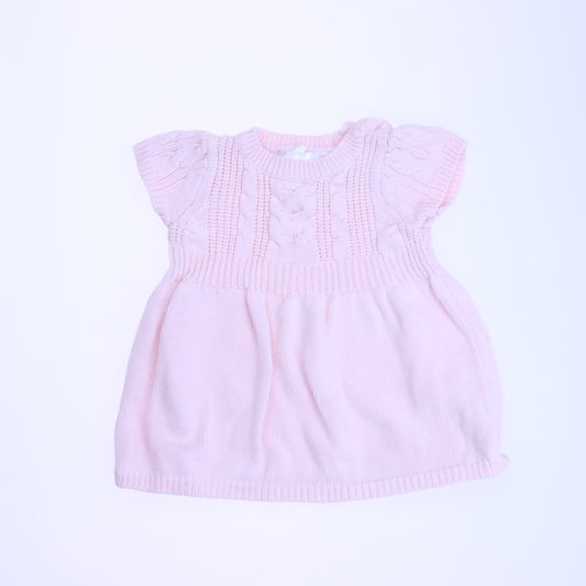 Cuddle Bear Girls Pink Sweater Dress Size: 0-3 Months Pink