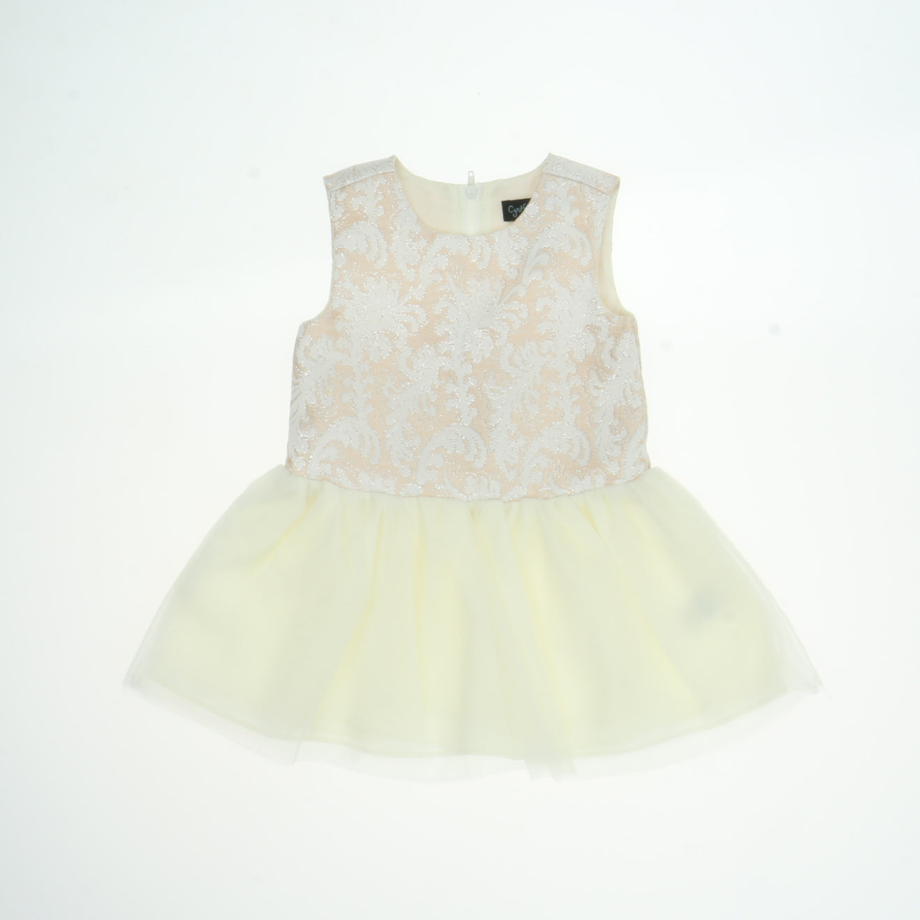 Cynthia Rowley Girls Beige Metallic Dress Size: 12 Months Beige Metallic