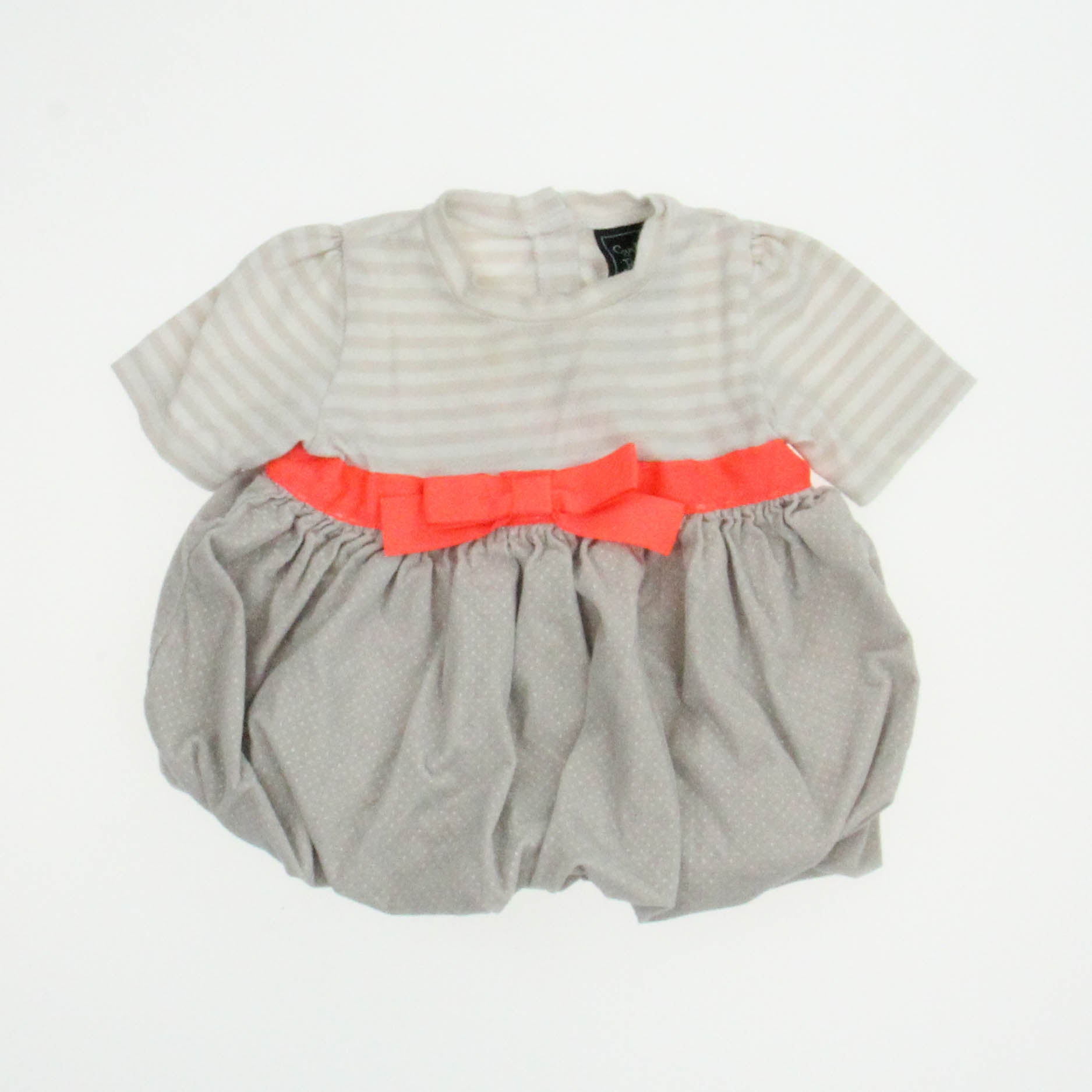 Cynthia Rowley Girls Beige | White Dress Size: 12 Months Beige | White