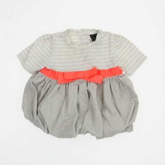 Cynthia Rowley Girls Beige | White Dress Size: 12 Months Beige | White