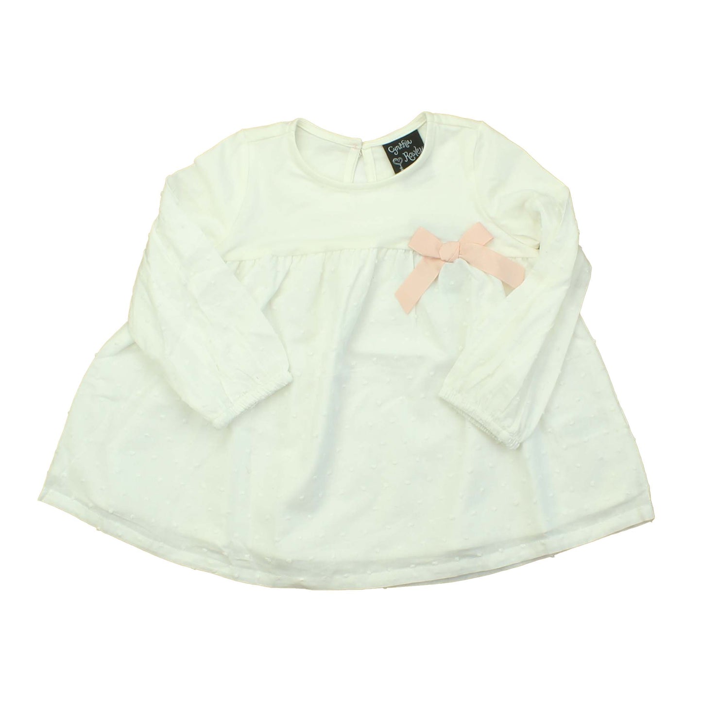 Cynthia Rowley Girls White | Pink Long Sleeve Shirt Size: 24 Months White | Pink