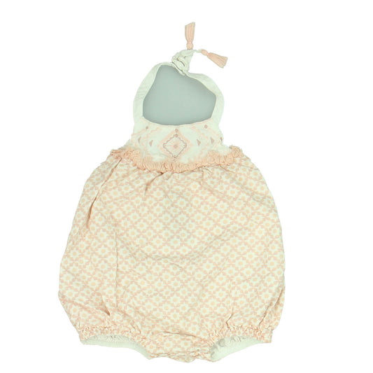 Cynthia Rowley Girls Pink | White Romper Size: 6-9 Months Pink | White