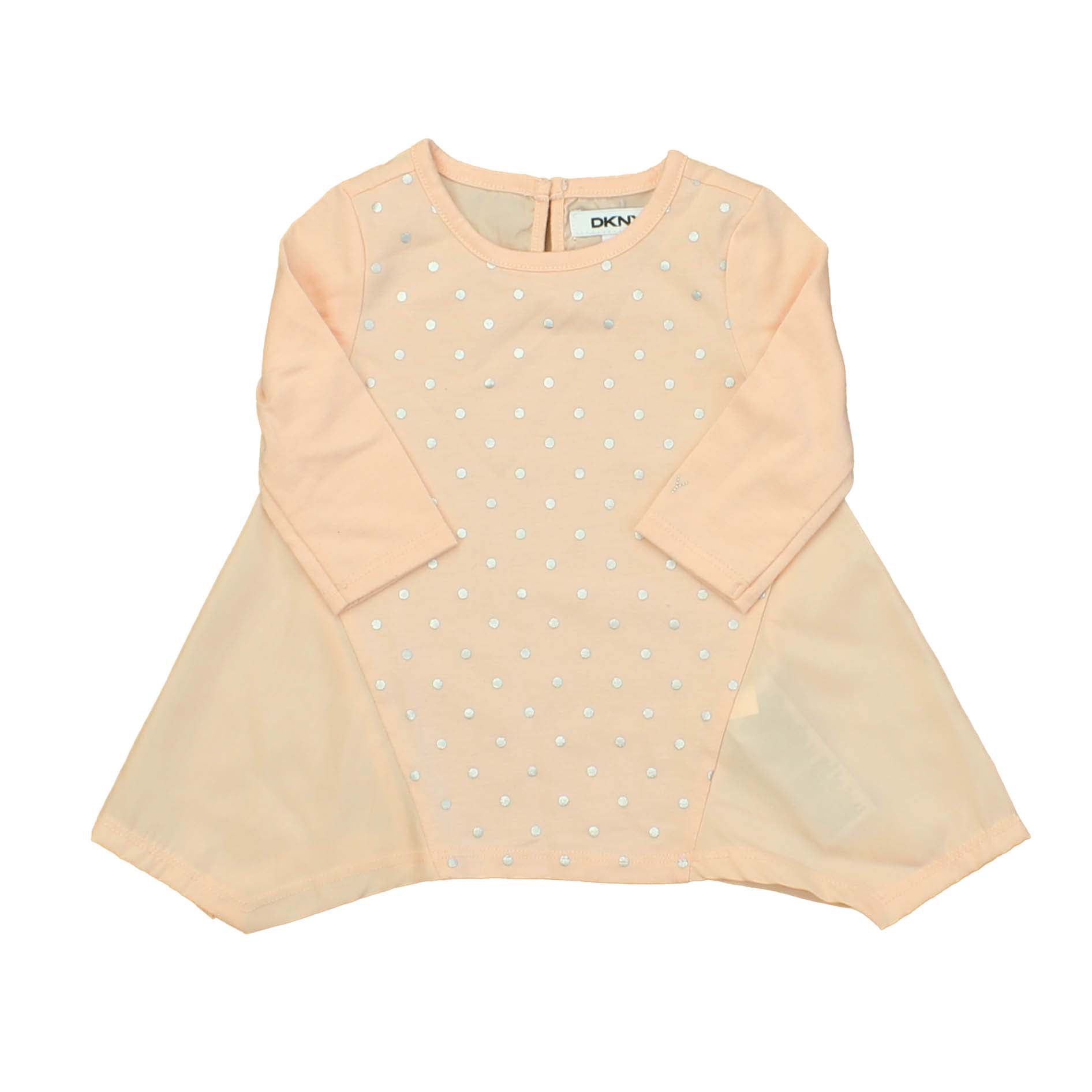 DKNY Girls Peach Dress Size: 18 Months Peach
