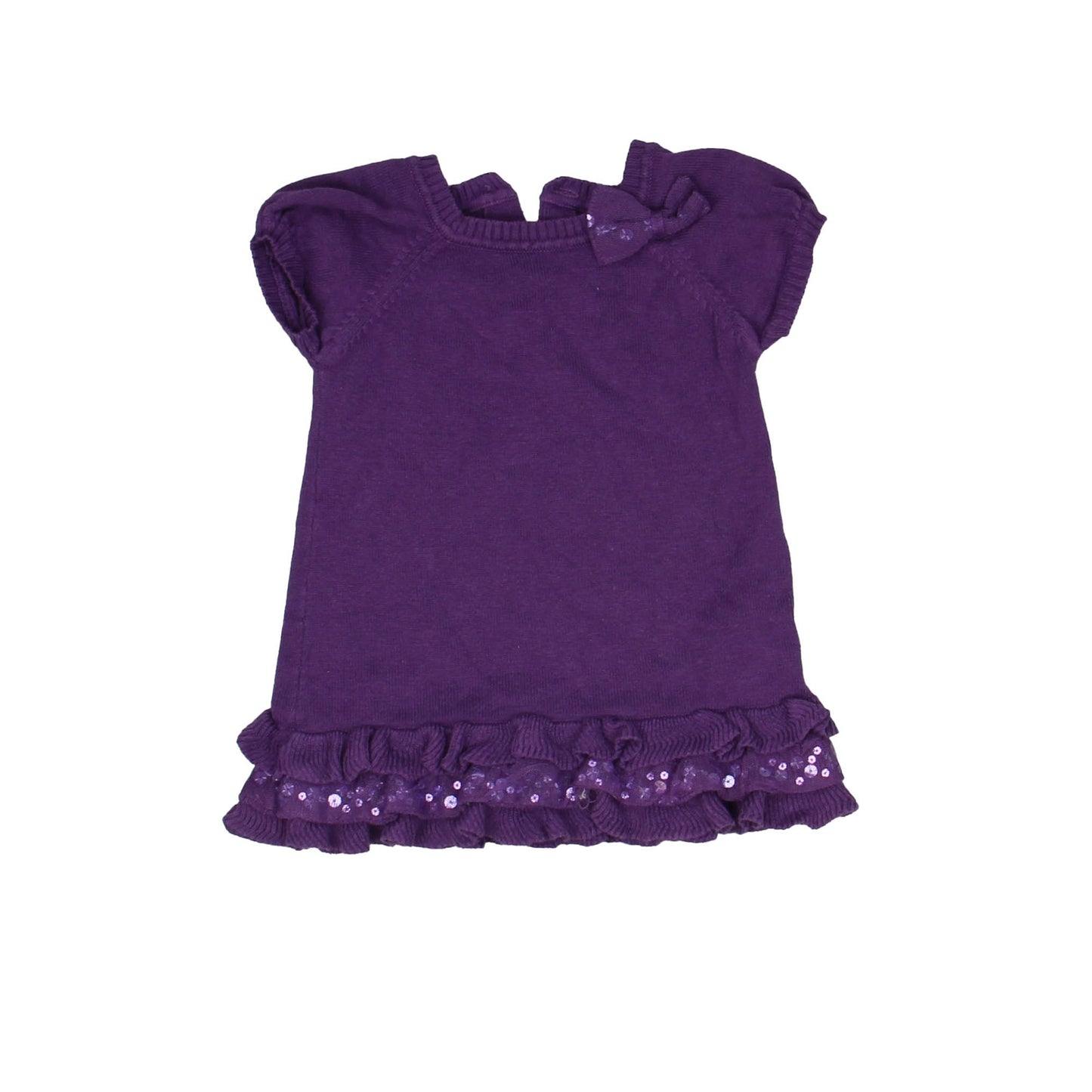 DKNY Girls Purple Sweater Dress Size: 6-9 Months Purple
