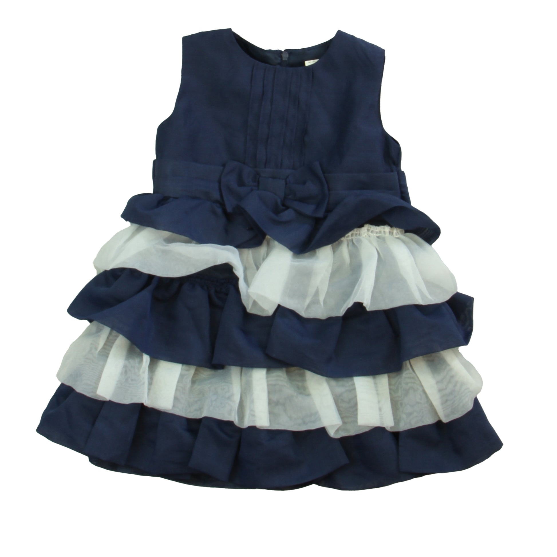Dorissa Girls Blue | White Special Occasion Dress Size: 18 Months Blue | White