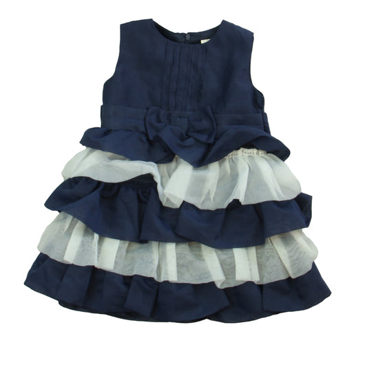 Dorissa Girls Blue | White Special Occasion Dress Size: 18 Months Blue | White