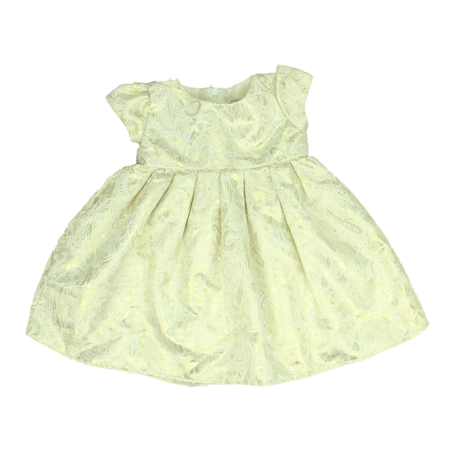 Dorissa Girls Gold Dress Size: 18 Months Gold