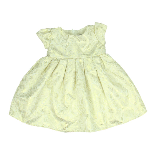 Dorissa Girls Gold Dress Size: 18 Months Gold