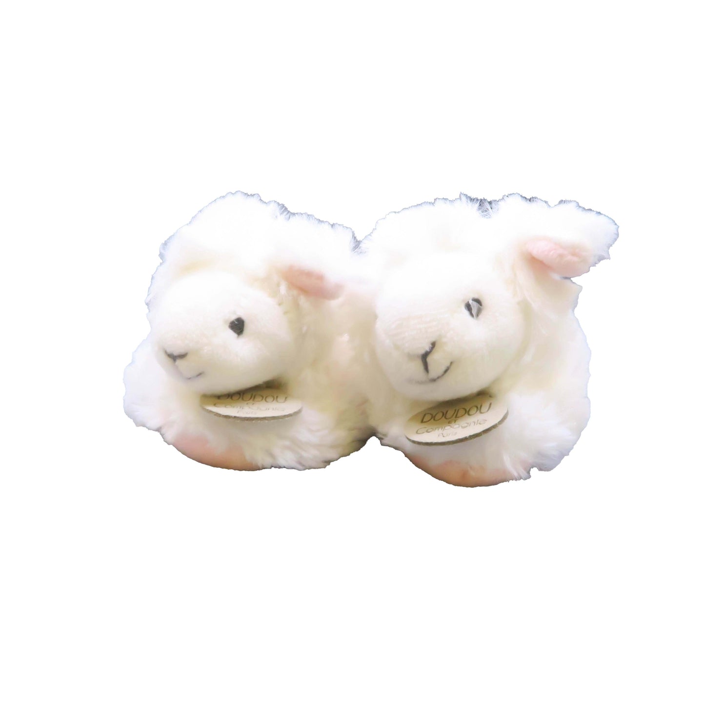 Dou Dou Girls White | Pink Slippers Size: 0-6 Months White | Pink