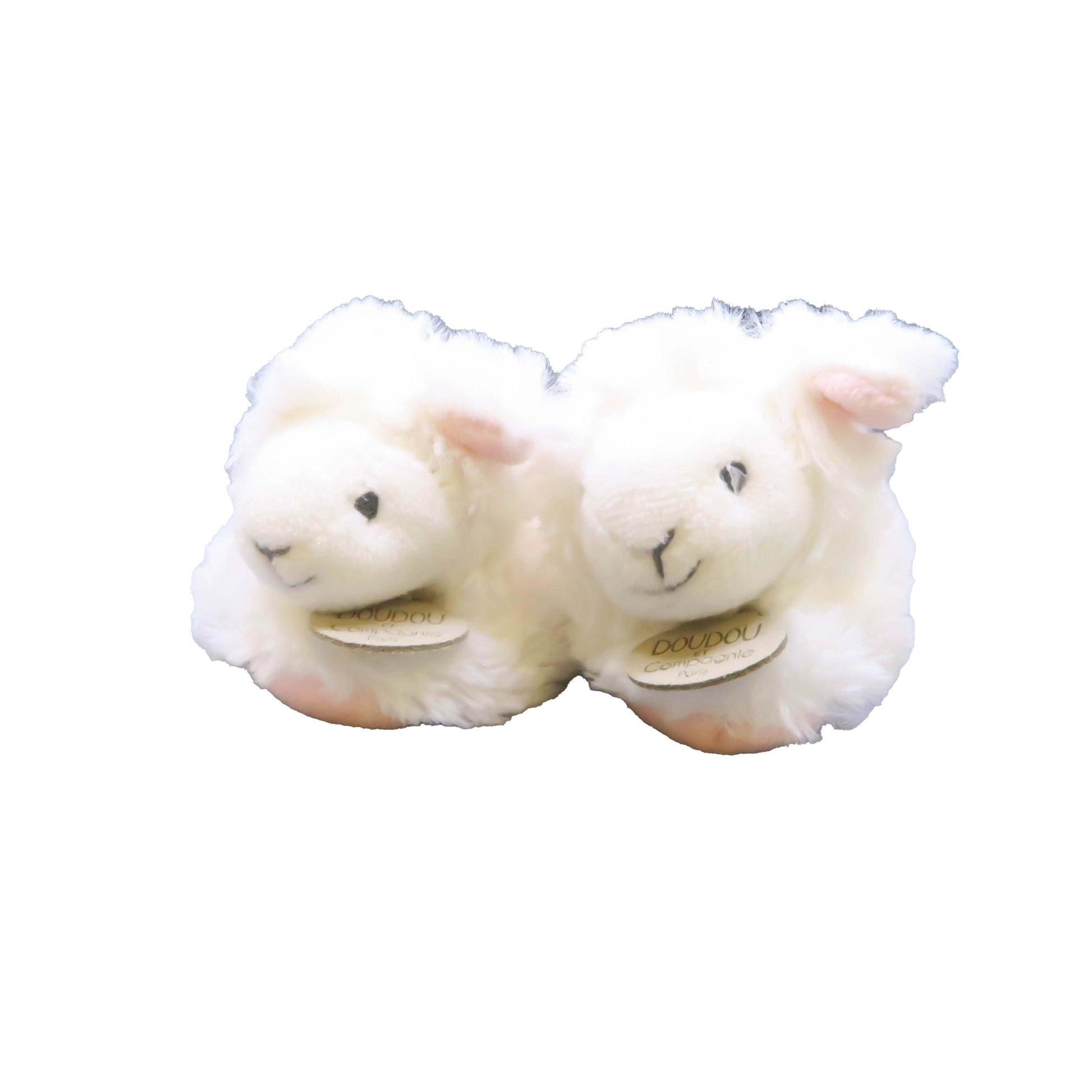 Dou Dou Girls White | Pink Slippers Size: 0-6 Months White | Pink