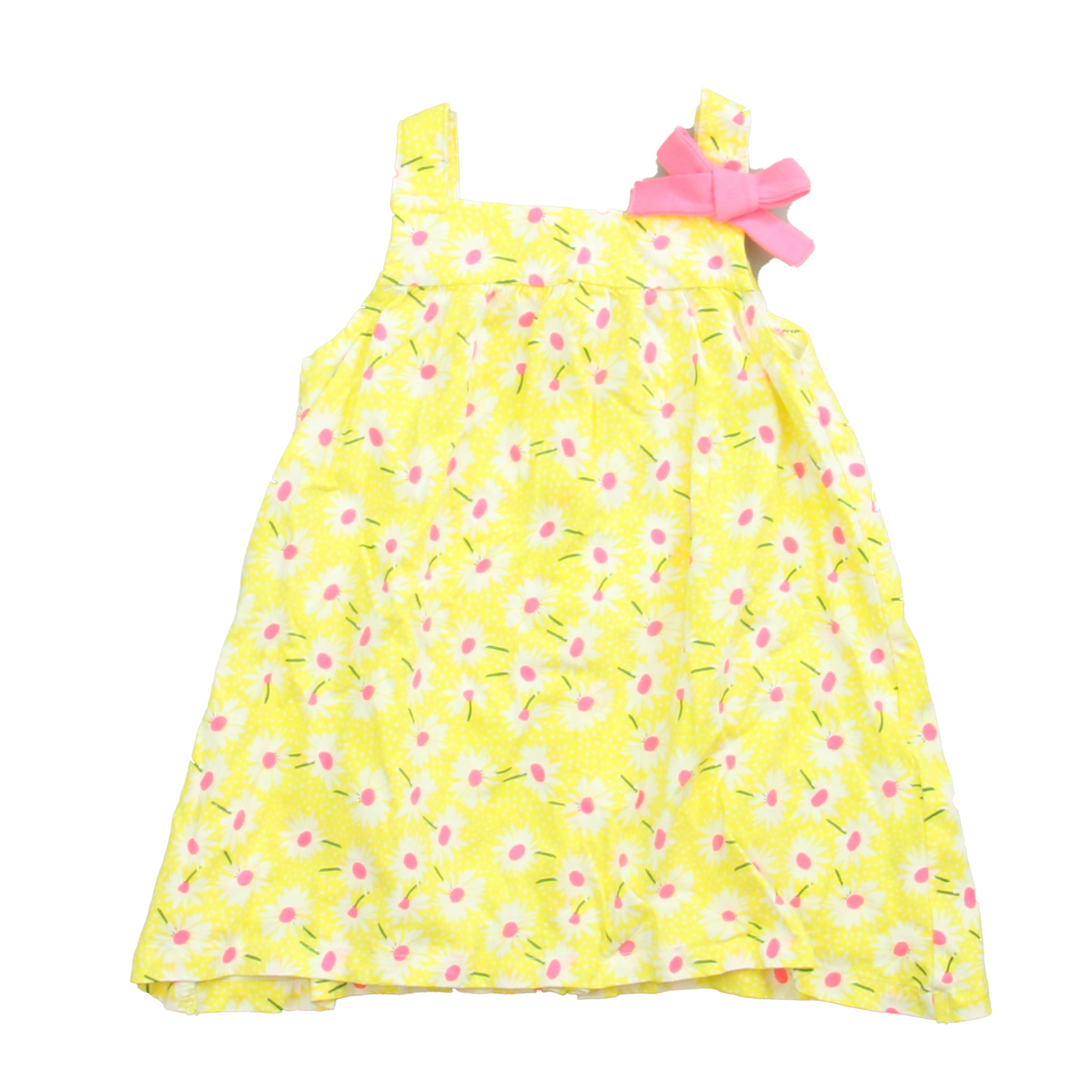 Du Pareil Girls Yellow | Pink Dress Size: 24 Months Yellow | Pink