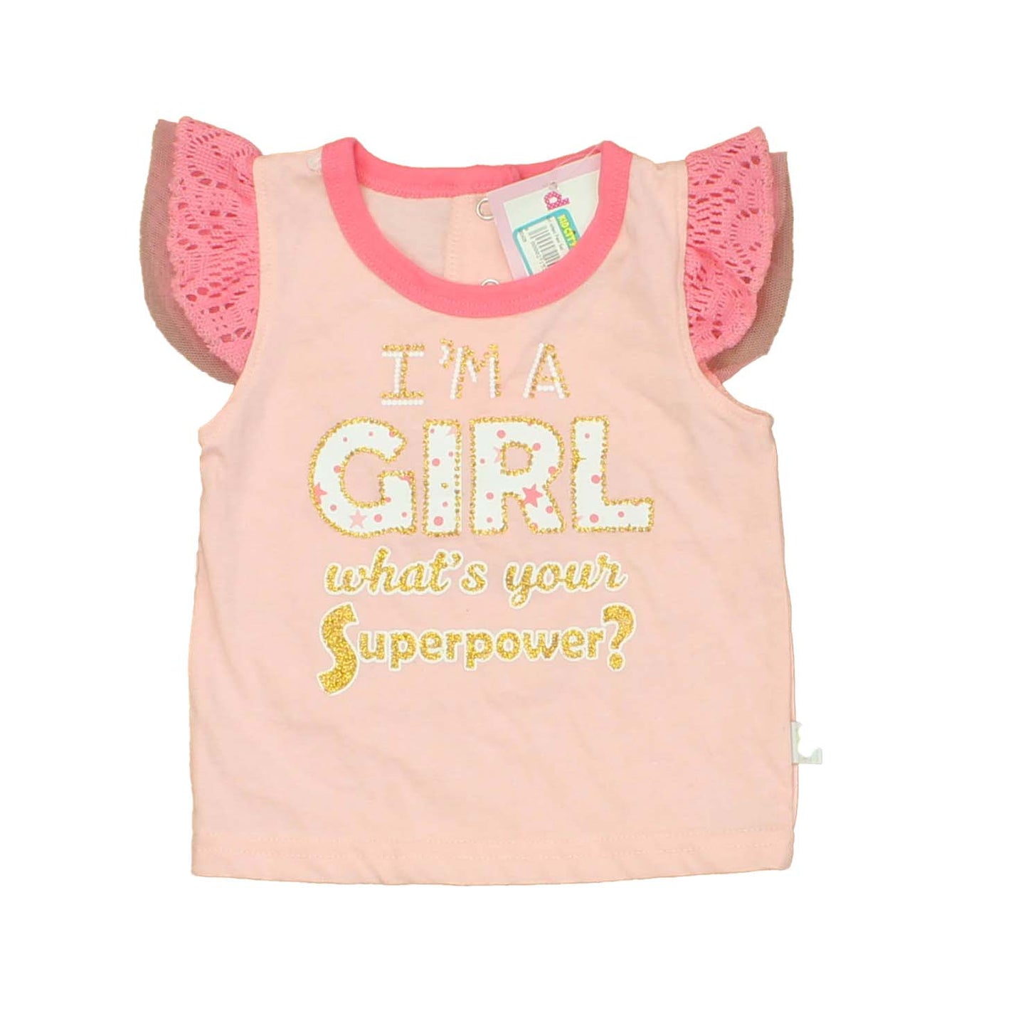 Duck Duck Goose Girls Pink T-Shirt Size: 12 Months Pink