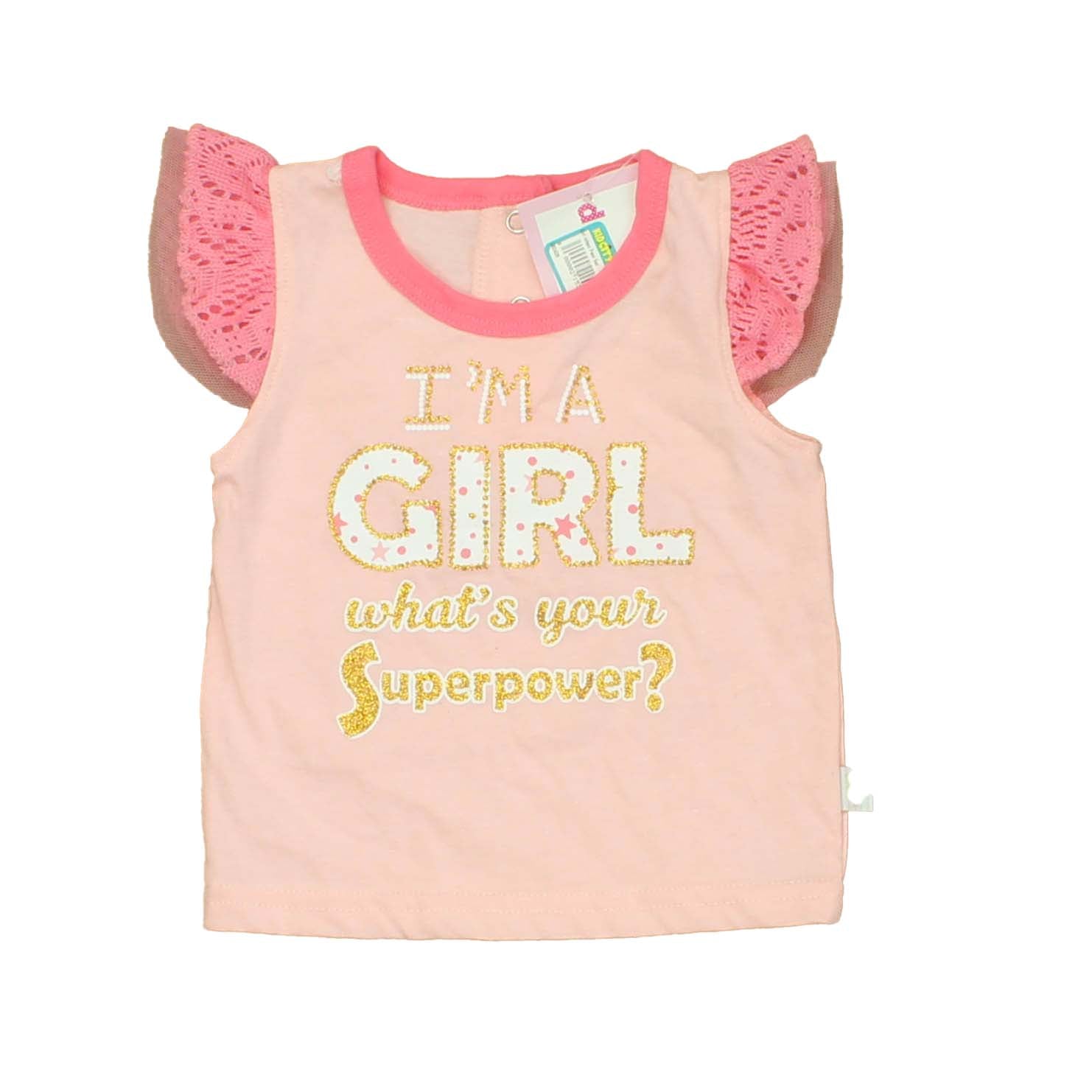 Duck Duck Goose Girls Pink T-Shirt Size: 12 Months Pink