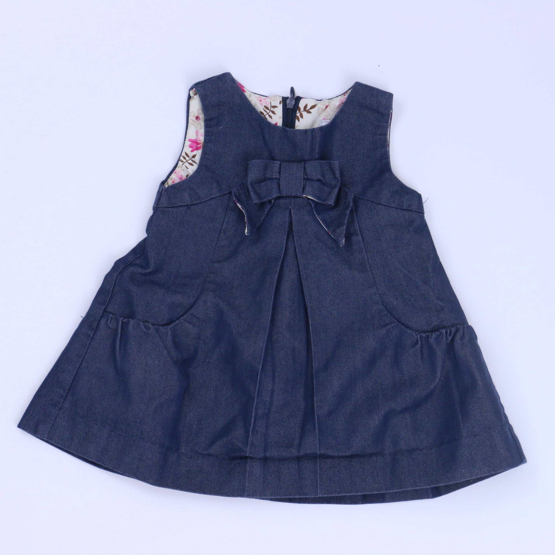 EPK Girls Blue Dress Size: 6 Months Blue