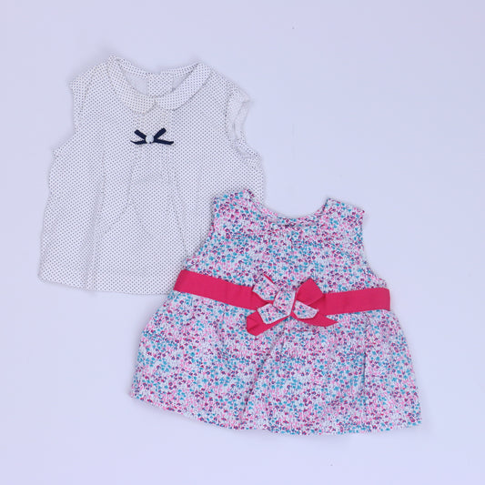 EPK Girls White | Pink | Blue Blouse Size: 6 Months White | Pink | Blue
