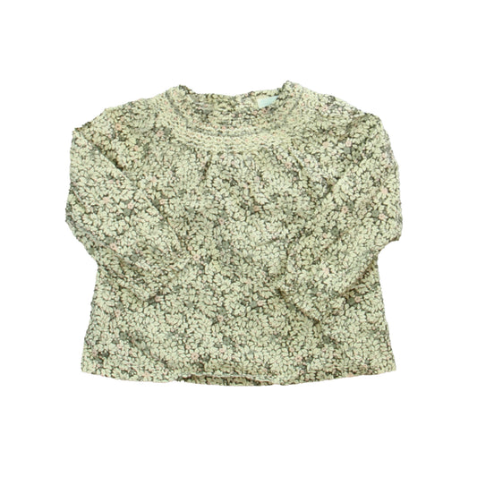 Edgehill Collection Boys Ivory | Pink Floral Blouse Size: 12 Months Ivory | Pink Floral