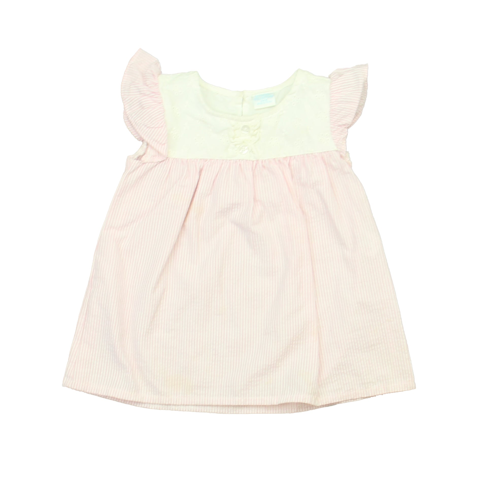 Edgehill Collection Girls Pink | White Dress Size: 24 Months Pink | White