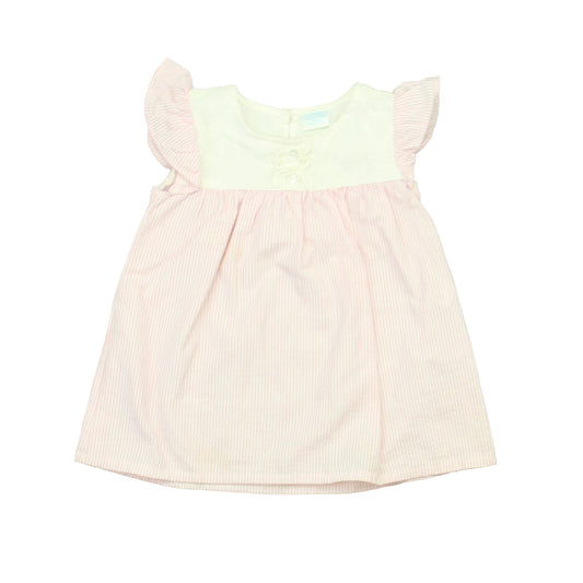 Edgehill Collection Girls Pink | White Dress Size: 24 Months Pink | White