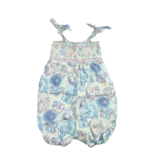 Egg Girls Blue | Lavender | Pink Romper Size: 12-18 Months Blue | Lavender | Pink