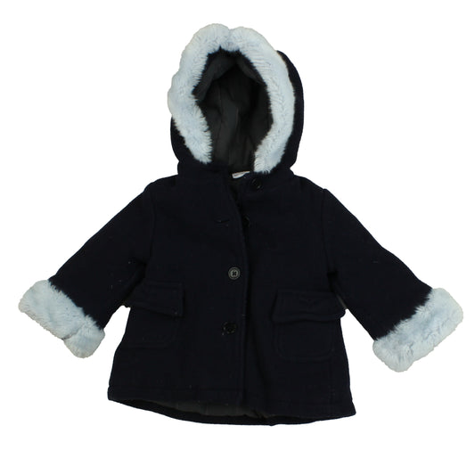 Egg Girls Blue Winter Coat Size: 12-18 Months Blue