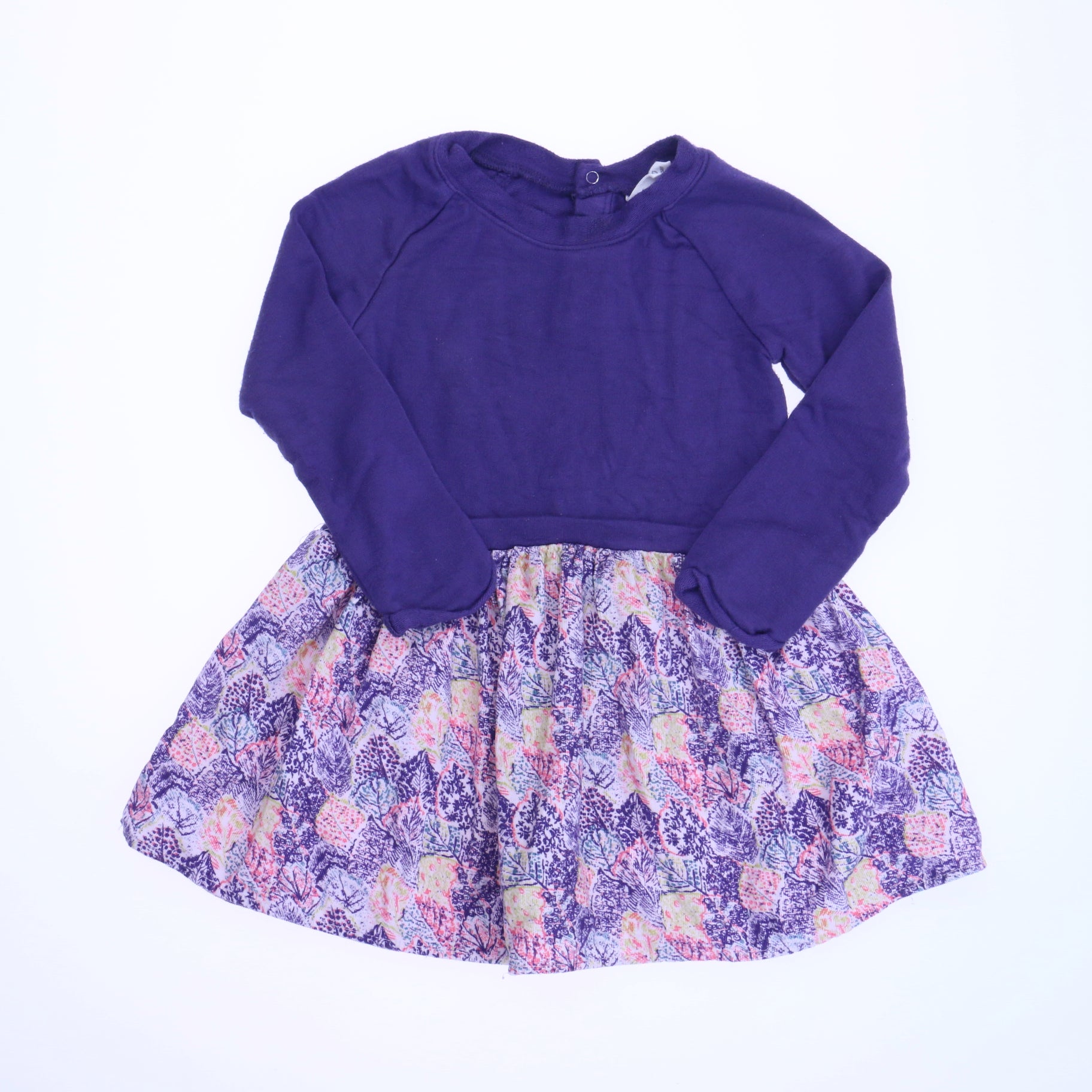 Egg Girls Purple | White Dress Size: 12 Months Purple | White