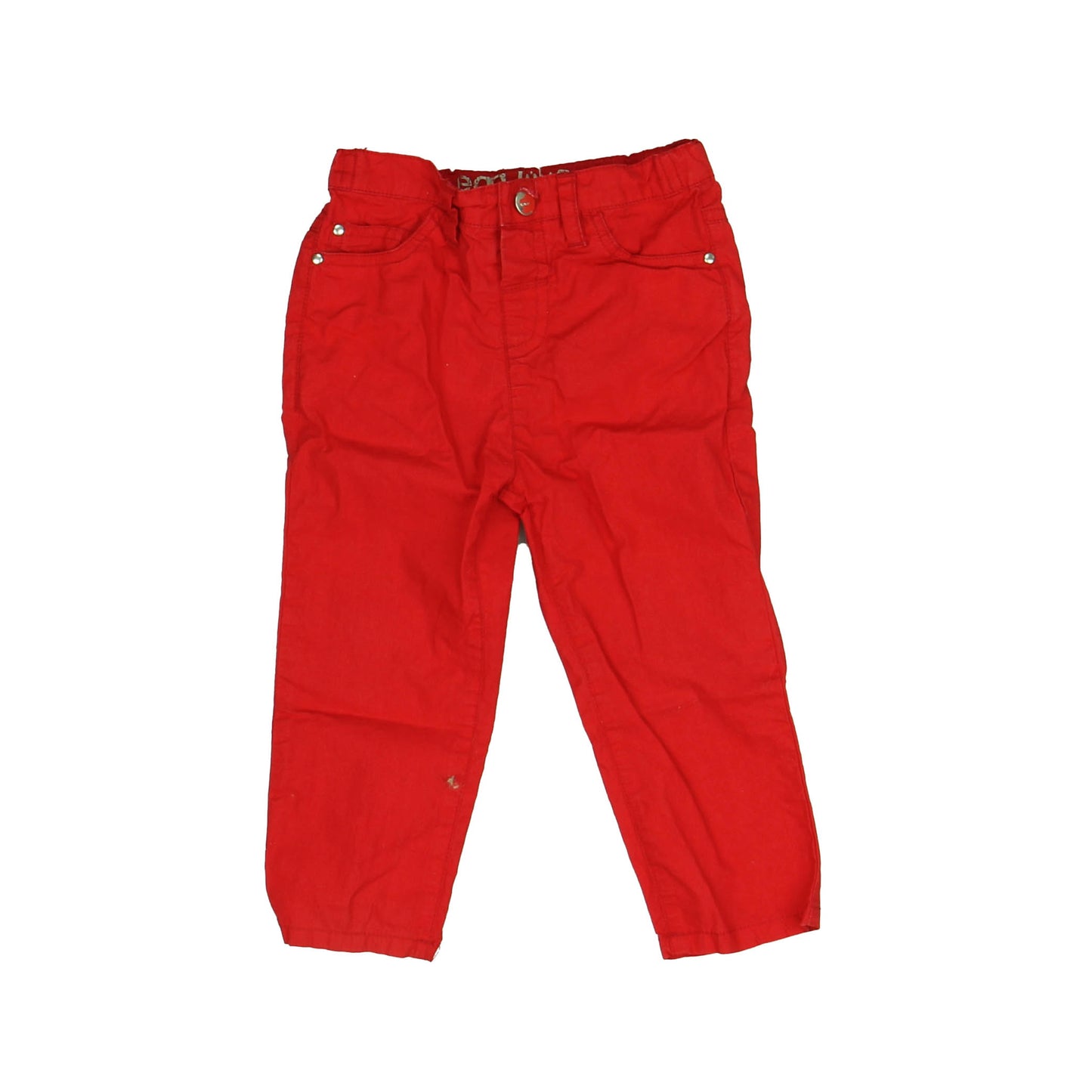 Egg Unisex Red Pants Size: 18 Months Red