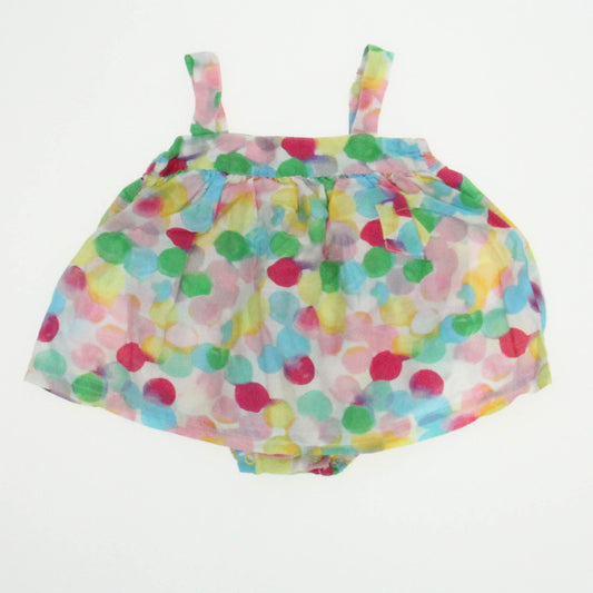 Egg Girls Rainbow dots Romper Size: 6-12 Months Rainbow dots