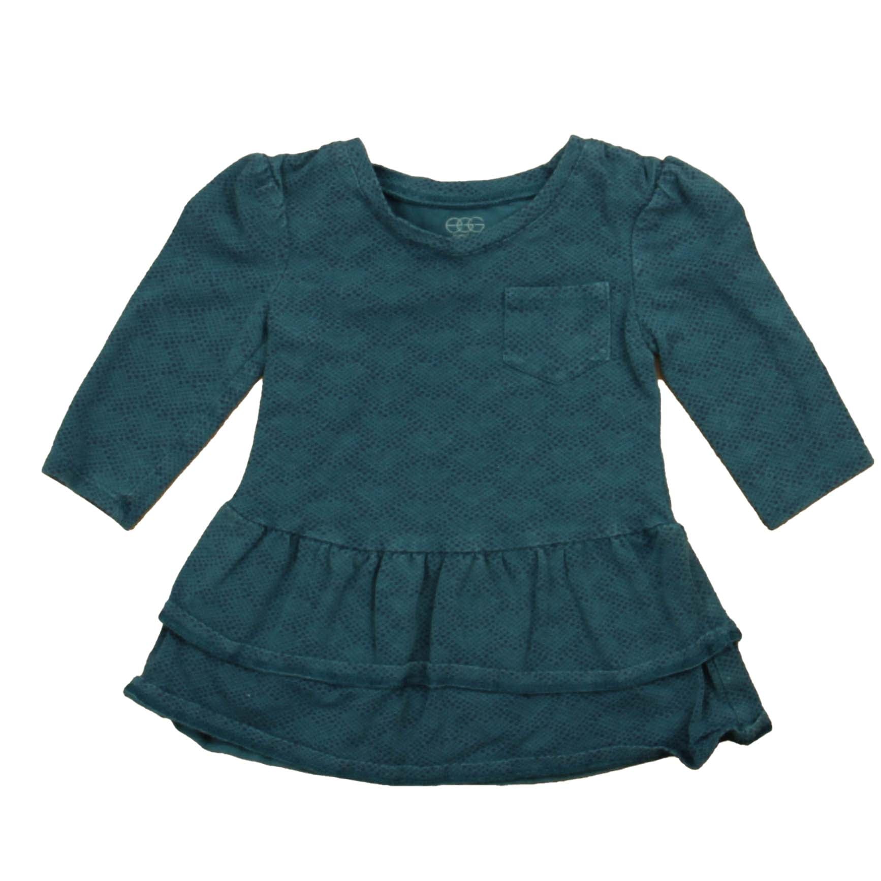 Egg Girls Teal Dress Size: 6-12 Months Teal