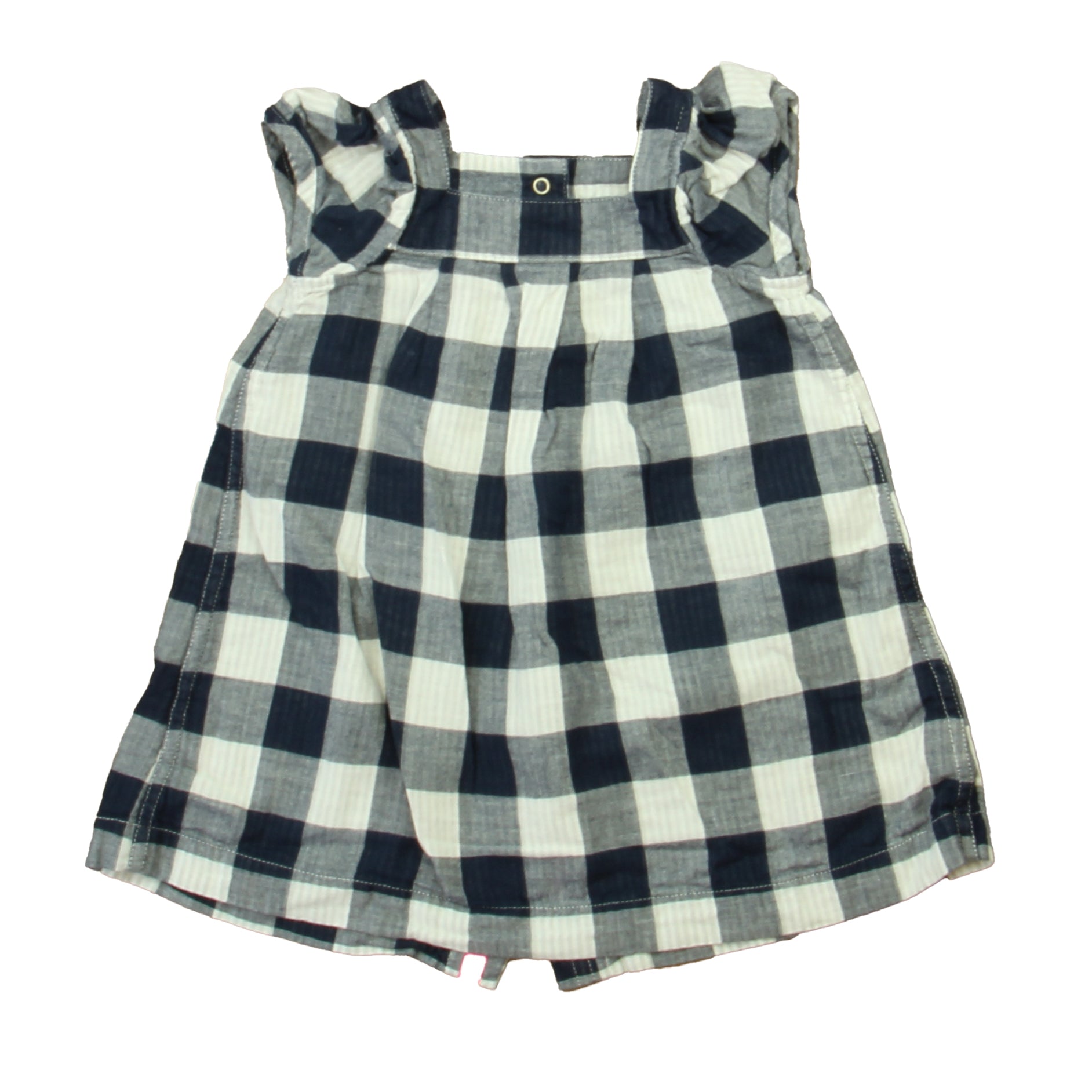 Egg Girls Blue | White Dress Size: 12 Months Blue | White