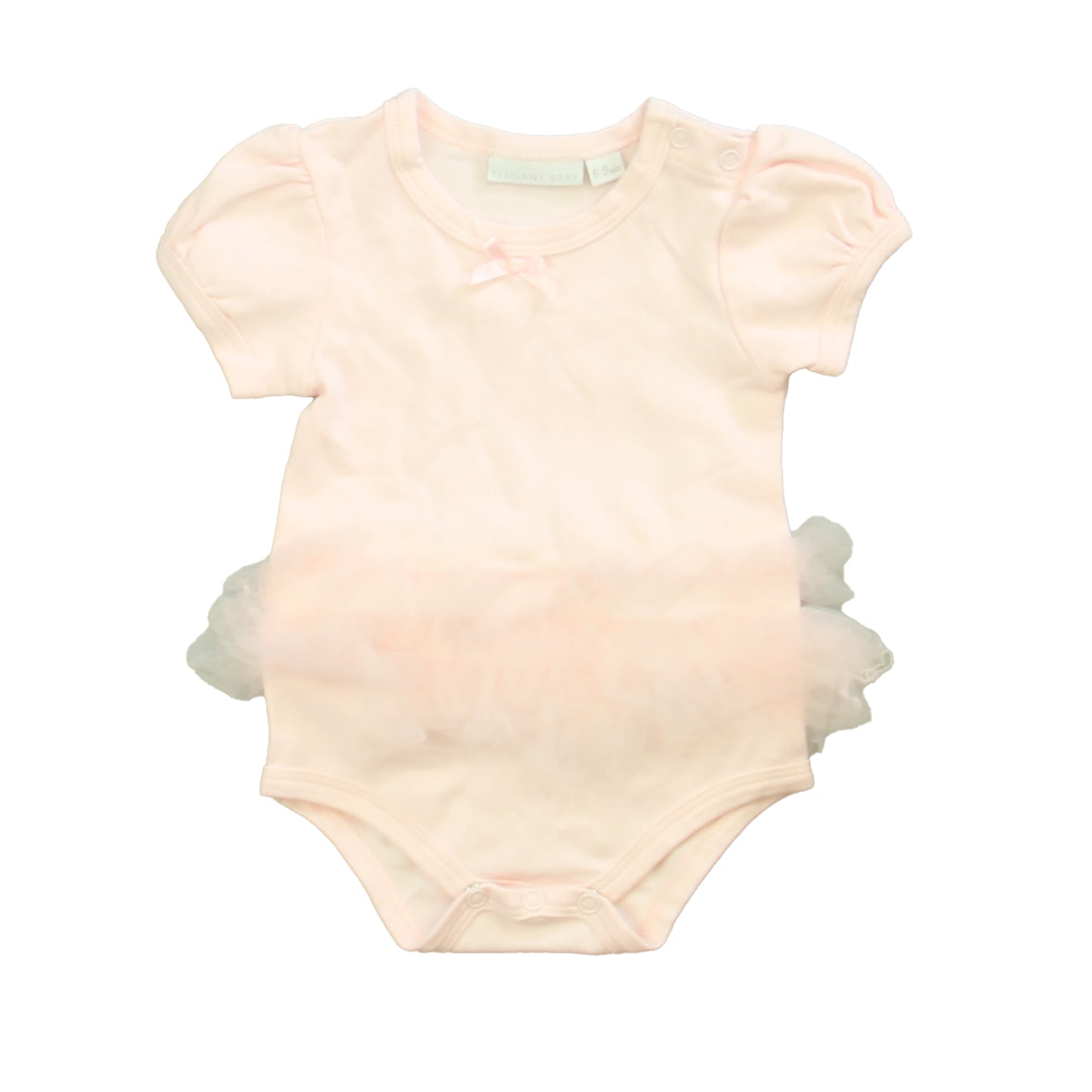 Elegant Baby Girls Pink Onesie Size: 6-9 Months Pink