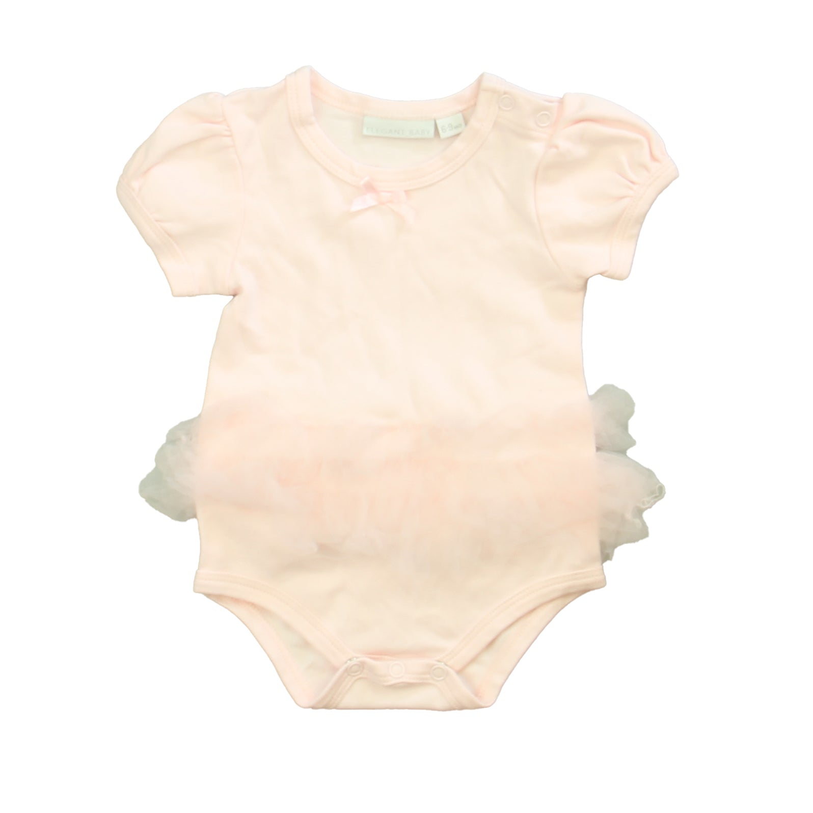 Elegant Baby Girls Pink Onesie Size: 6-9 Months Pink