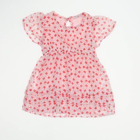 Ella Moss Girls Pink Dress Size: 3-6 Months Pink