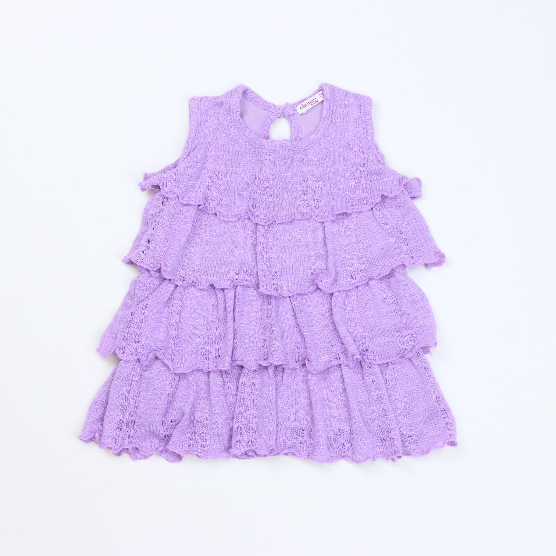 Ella Moss Girls Purple Dress Size: 6-12 Months Purple